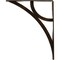 Ekena Millwork Galveston Wrought Iron Bracket, (Single center brace), Antiqued Brass 1 1/2"W x 10"D x 12"H BKTM01X10X12SGLABS - alternate 4